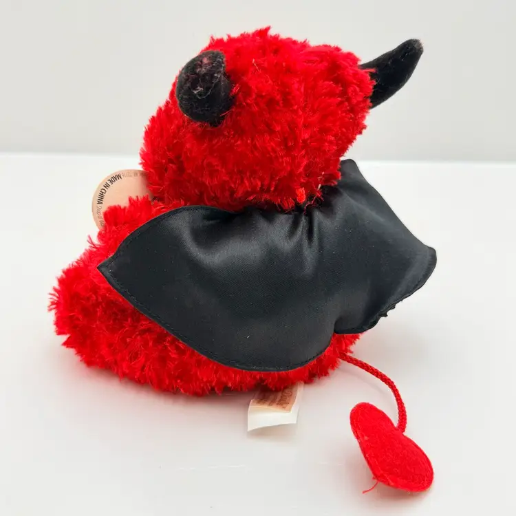 DanDee Red Talking Devil Plush With Black Wings