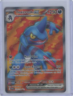 Pokémon Scarlet and Violet Base Toxicroak EX Secret FA 232/198
