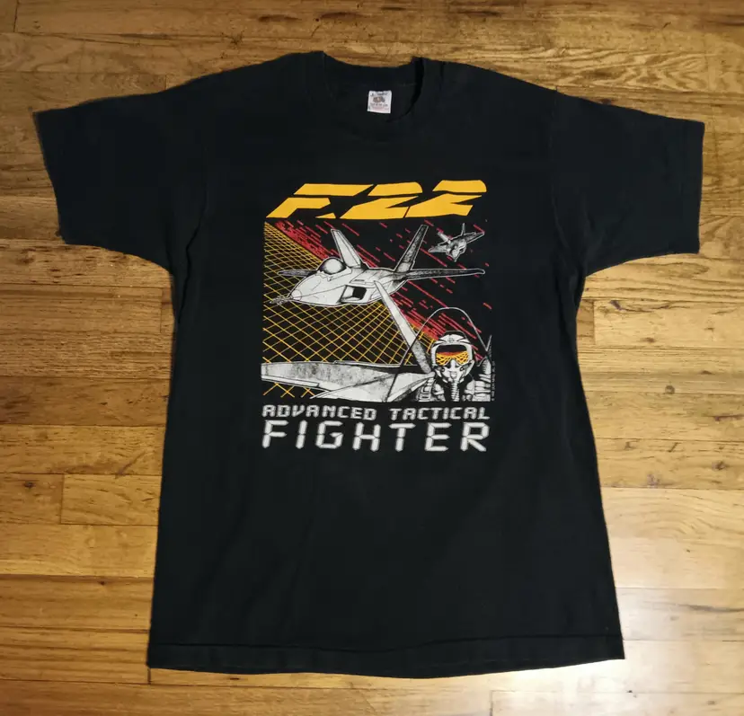 Vintage single stitch F-22 Tactical Fighter t-shirt USAF Air Force military