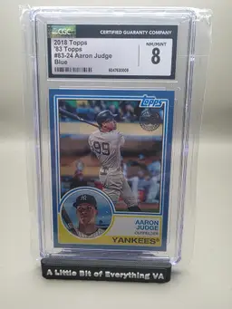 Aaron Judge 2018 Topps - 1983 Topps Baseball Blue CGC 8
