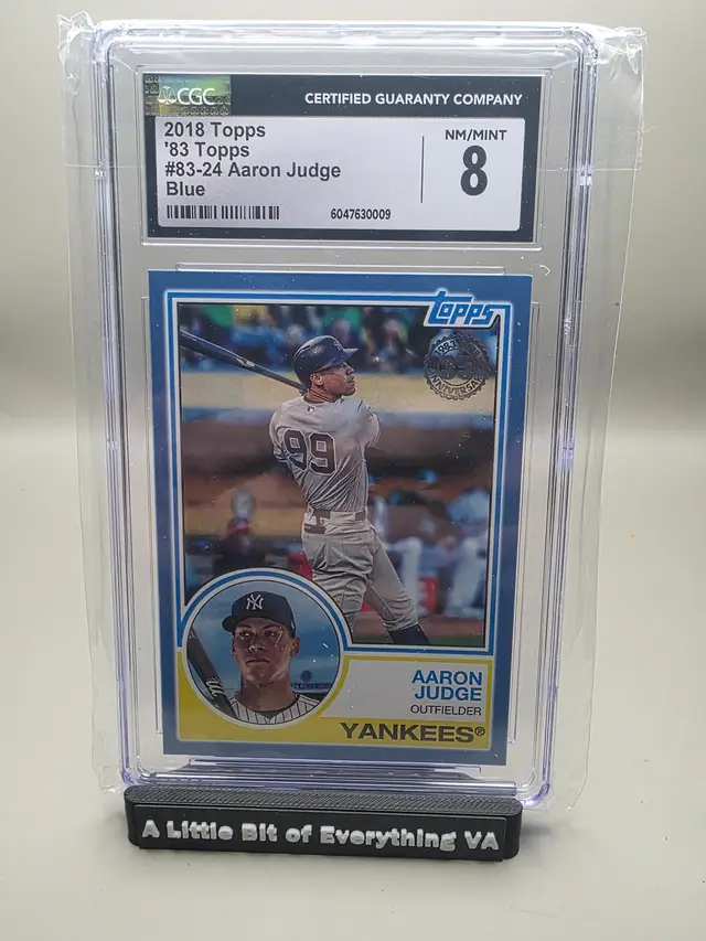 Aaron Judge 2018 Topps - 1983 Topps Baseball Blue CGC 8
