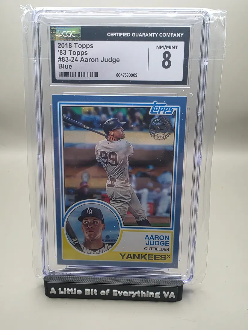 Aaron Judge 2018 Topps - 1983 Topps Baseball Blue CGC 8