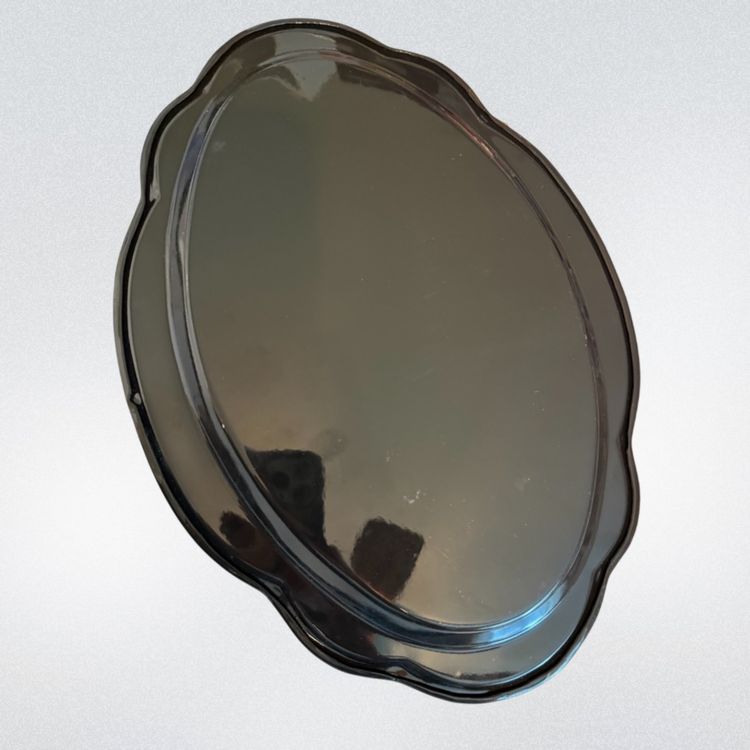 Russian Hand Painted Oval Metal Tray