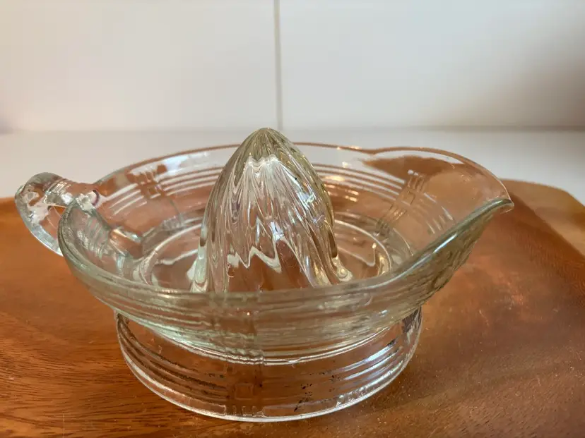 Vintage Hazel Atlas Clear Depression Glass Juice Reamer Citrus Juicer