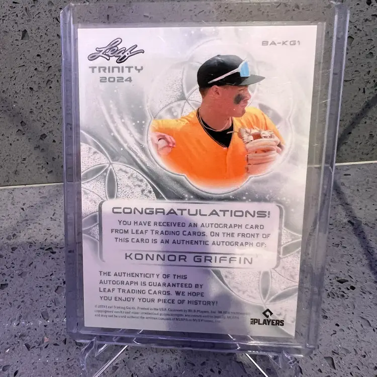 2024 Leaf Trinity Konnor Griffin Auto Blue /49 Pittsburgh Pirates