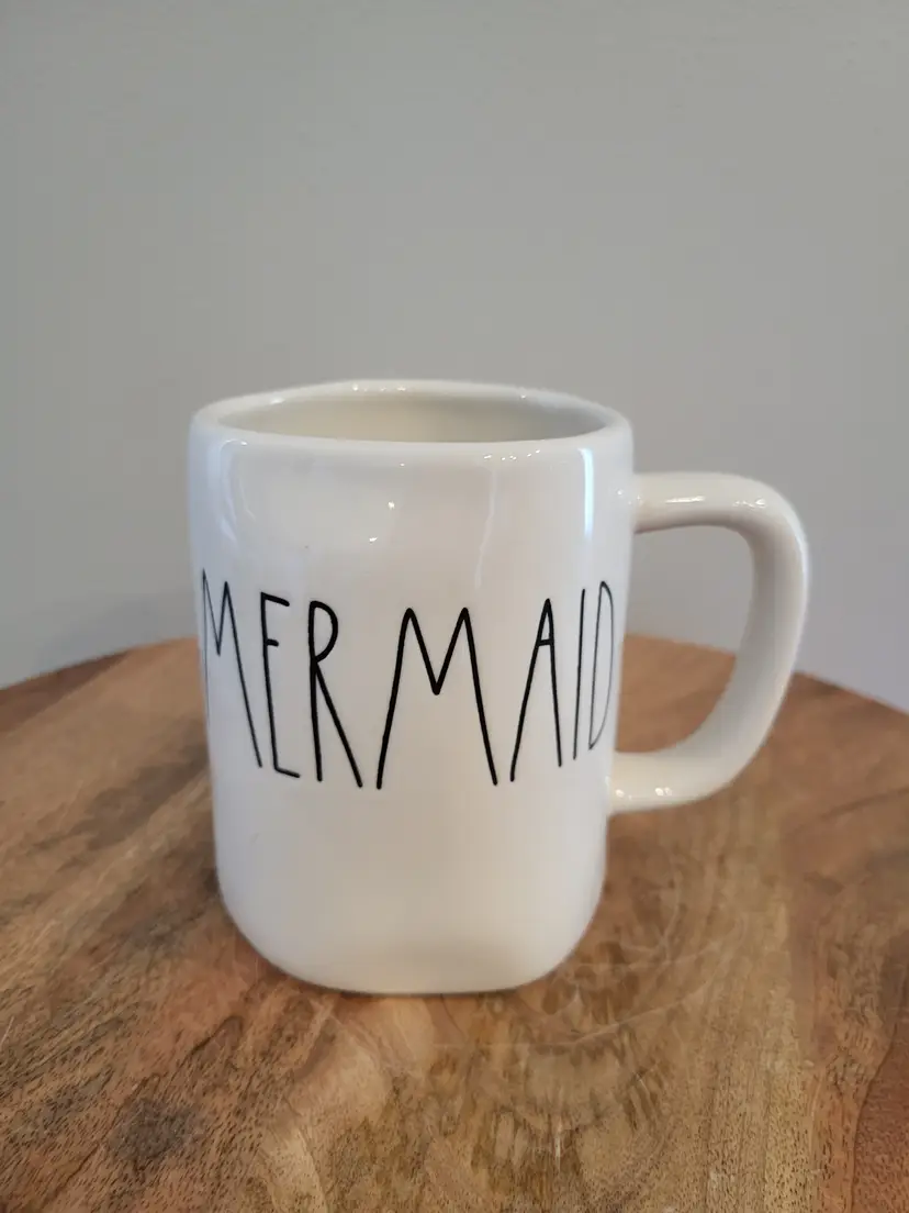 Rae Dunn "MERMAID" Ivory Coffee Tea Mug