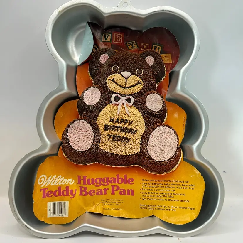 1982 Wilton Huggable Bear Cake Pan