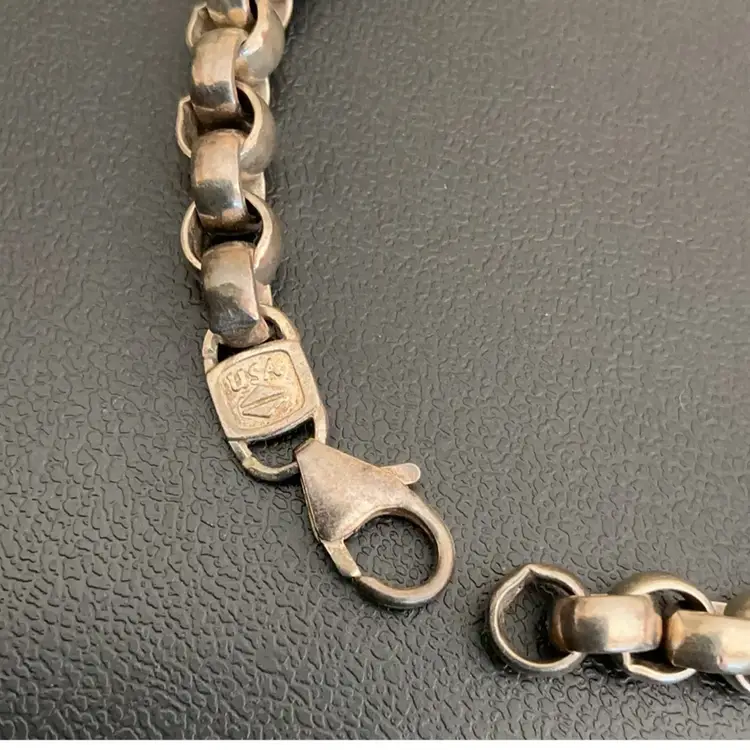 8 Inch Rolo 999 Silver Chain Bracelet