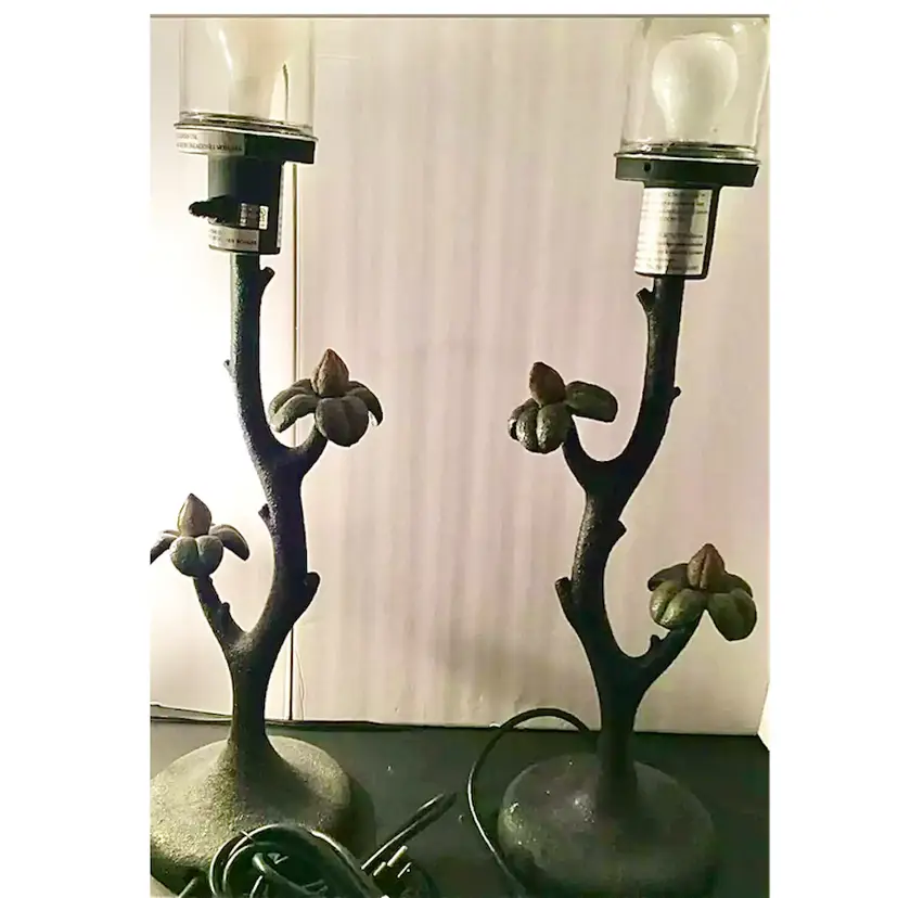 Outdoor Indoor Flower Tree Branch Table Lamps As Is
