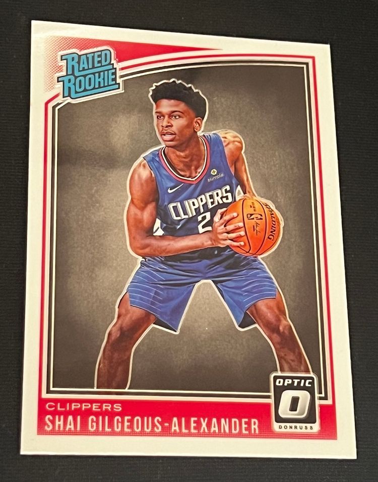 Shai Gilgeous-Alexander 2018-19 Panini Donruss Optic Rated Rookie RC #162 Oklahoma City Thunder