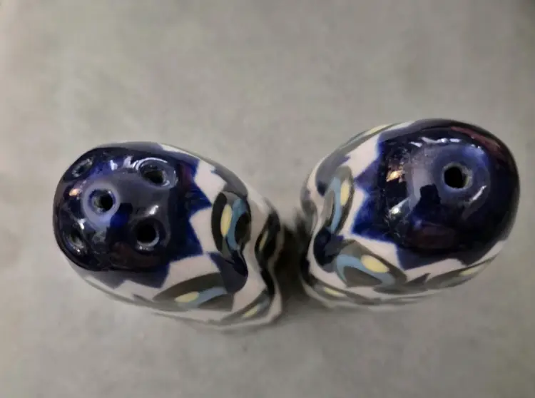 KEN Edwards tonala salt and pepper shakers  signed