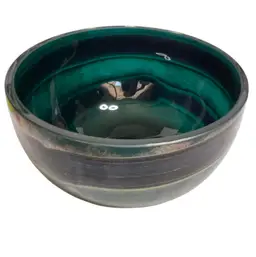 Erwin Eisch German Art Glass Bowl Signed 2013 6.5”