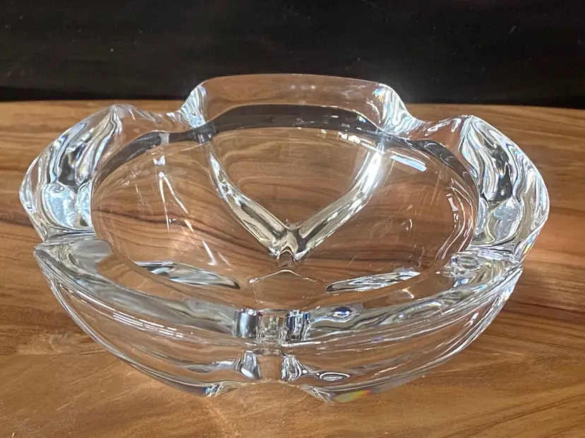 Vintage French Crystal Glass Ashtray, Patis 51