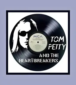 Tom Petty Carved Vinyl Album Framed