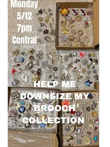 Brooches $2, $4, & $6 Starts with LoveMeSomeVintage