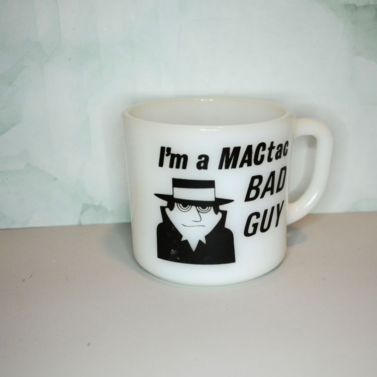 MACtac Bad Guy Mug Vintage Humor Ceramic Coffee Cup