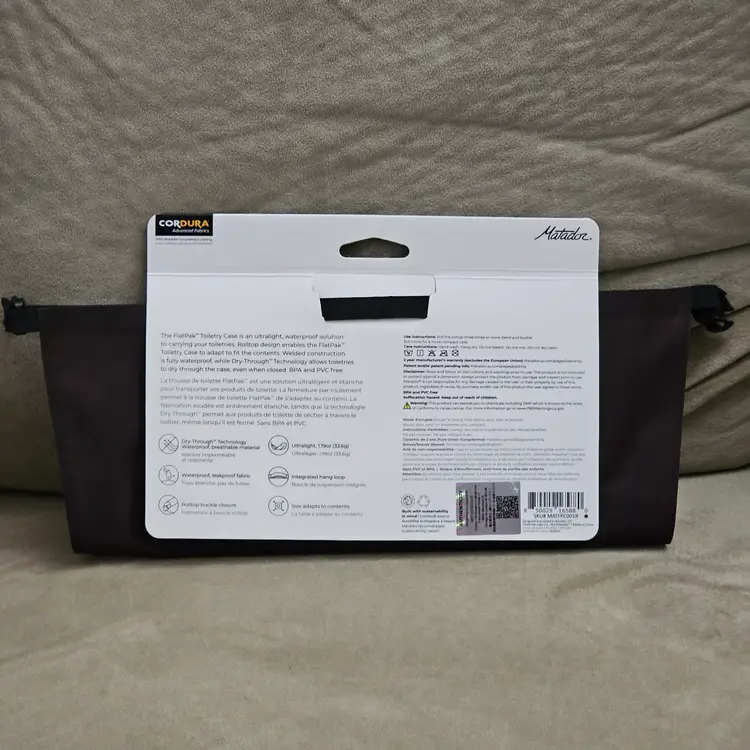 Matador Flatpak Waterproof Toiletry Case - NEW WITH TAGS