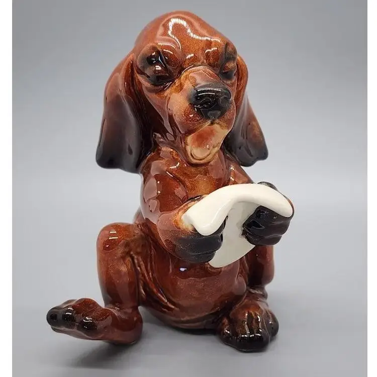 Vintage Goebel West Germany Singing Hound Dog Figurine #33136