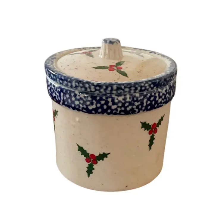 Ceramic Crock Candle With Lid