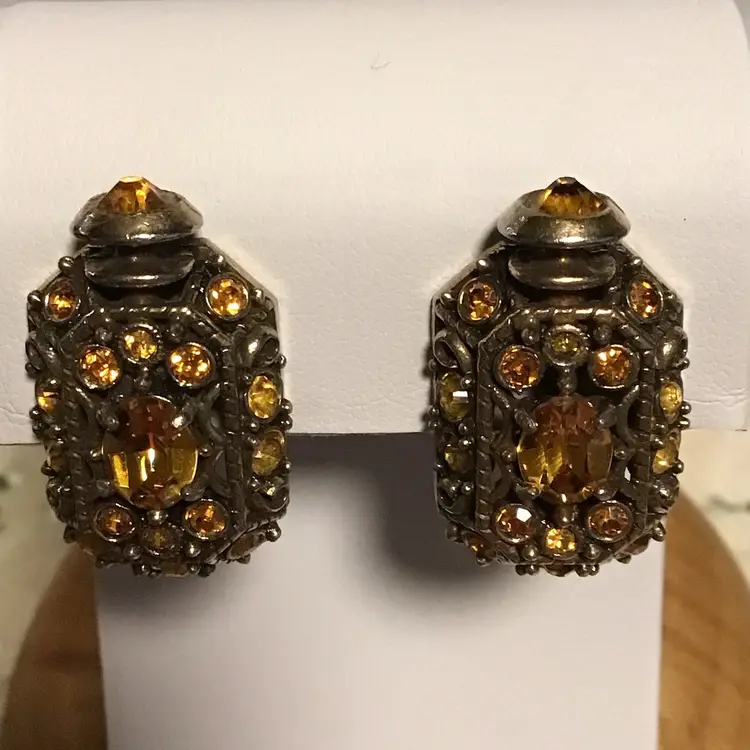 Vintage Hollycraft 1951 Earrings