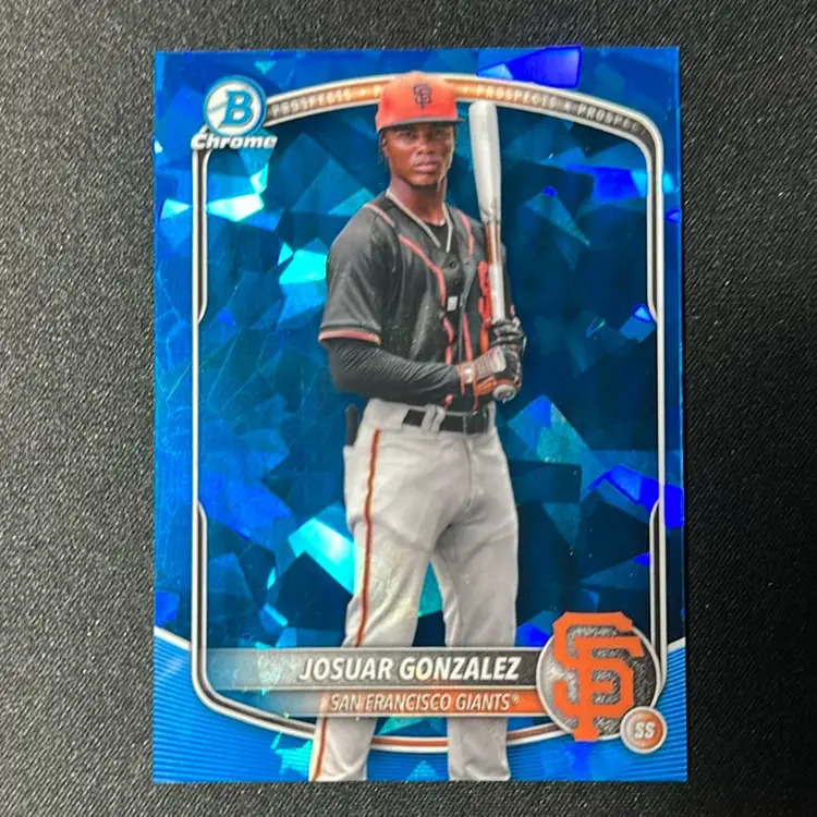 Josuar Gonzalez 2025 Bowman Chrome Sapphire Image Variation San Francisco Giants