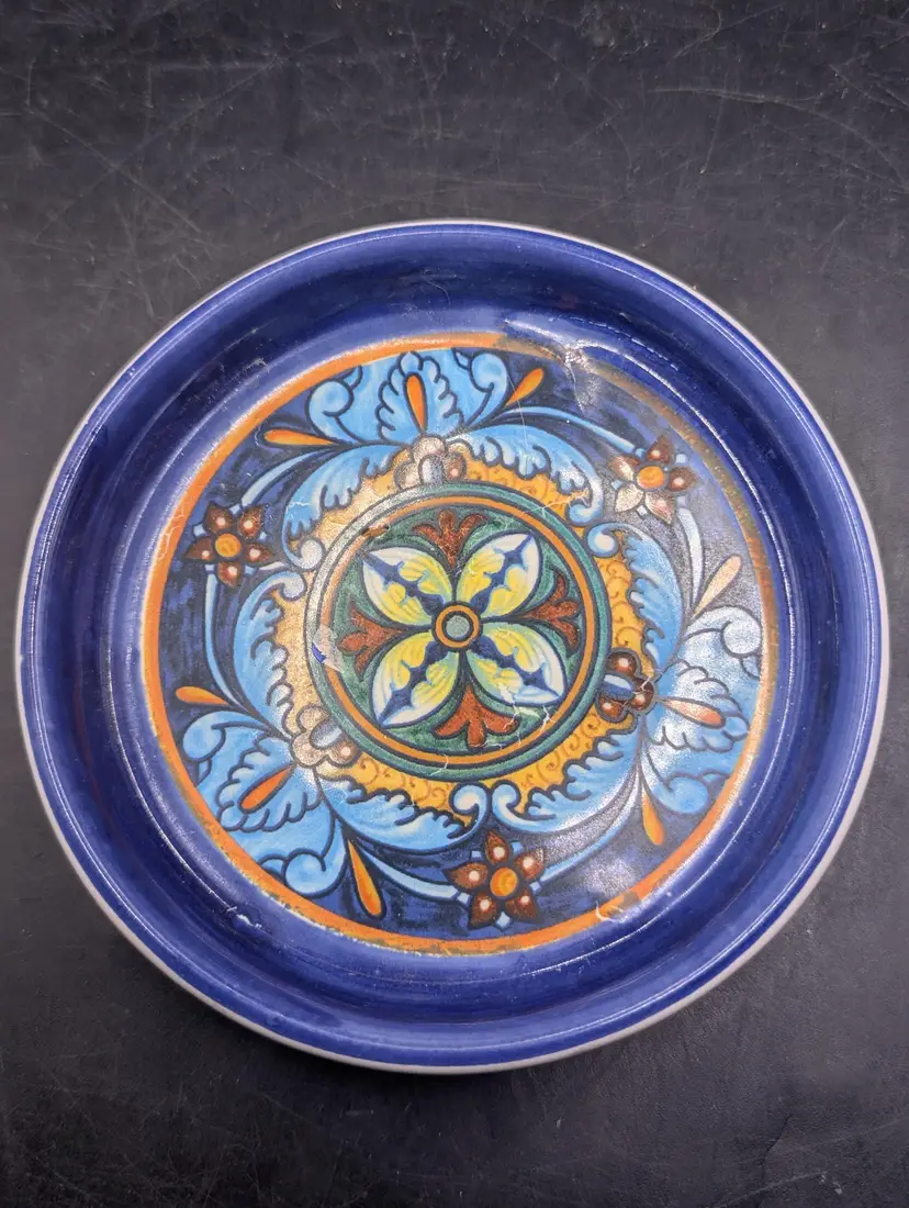 Vintage Italian Ceramic Decorative Plate