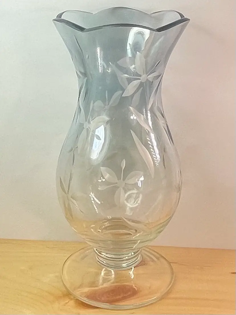 Lenox Cut Crystal Vase- Floral Spirit
