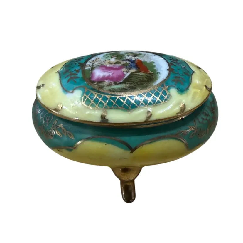 vintage TMJ Japan porcelain trinket box