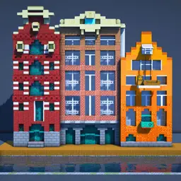 Minecraft Amsterdam Canal Houses