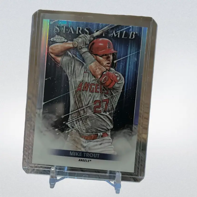 2022 Topps Series 1 Stars of MLB Chrome Mike Trout #SMLBC-1