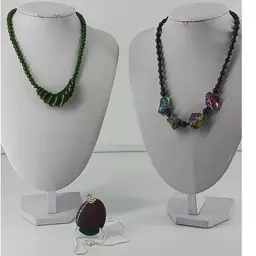 Three Gemstone Necklaces