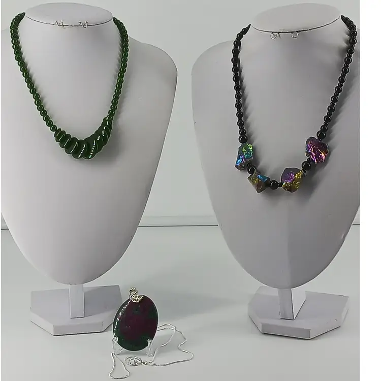 Three Gemstone Necklaces
