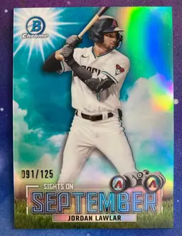 2023 Jordan Lawlar Bowman Chrome Sights on September #SOS-1 /125 Diamondbacks