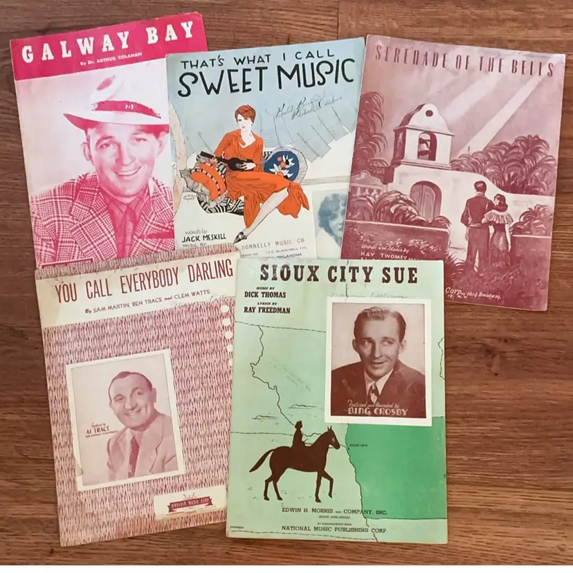 PP4 #2 Lot VTG Sheet Music - Five Songs as Shown