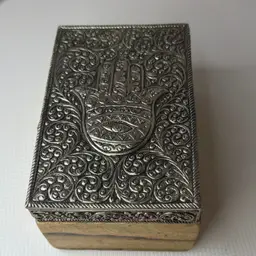 Wood Box World Market Namaste Trinket Box