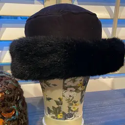 Faux Fur Black Hat