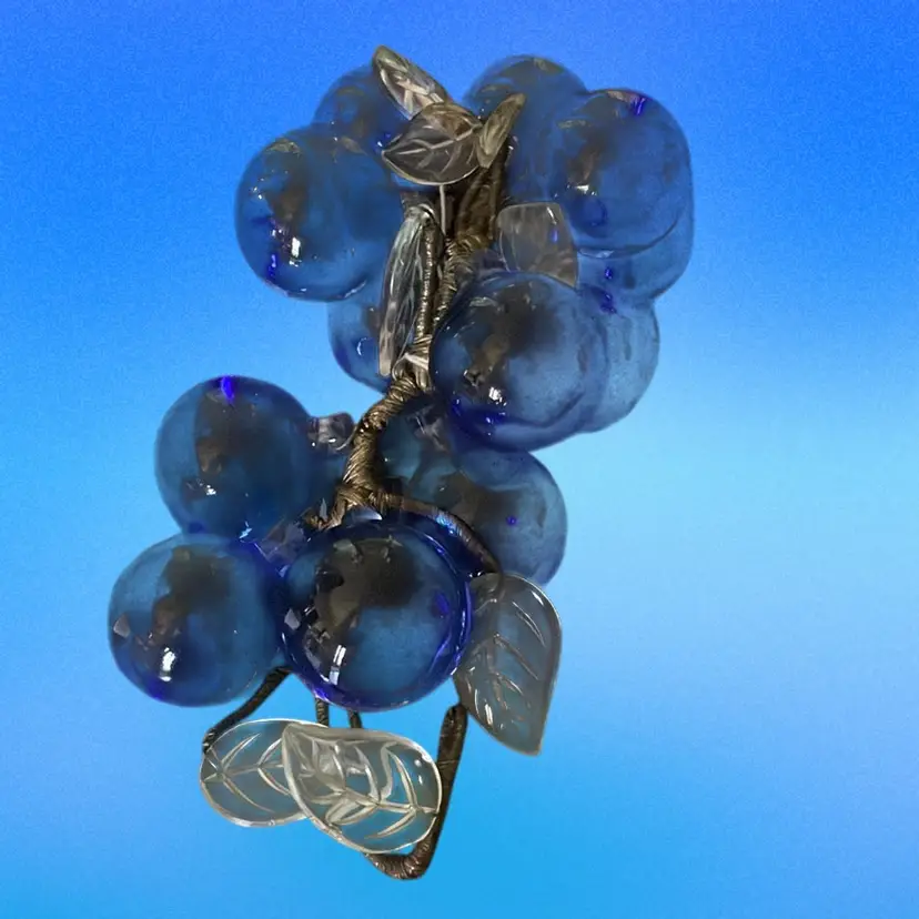 MCM Blue Glass Grapes