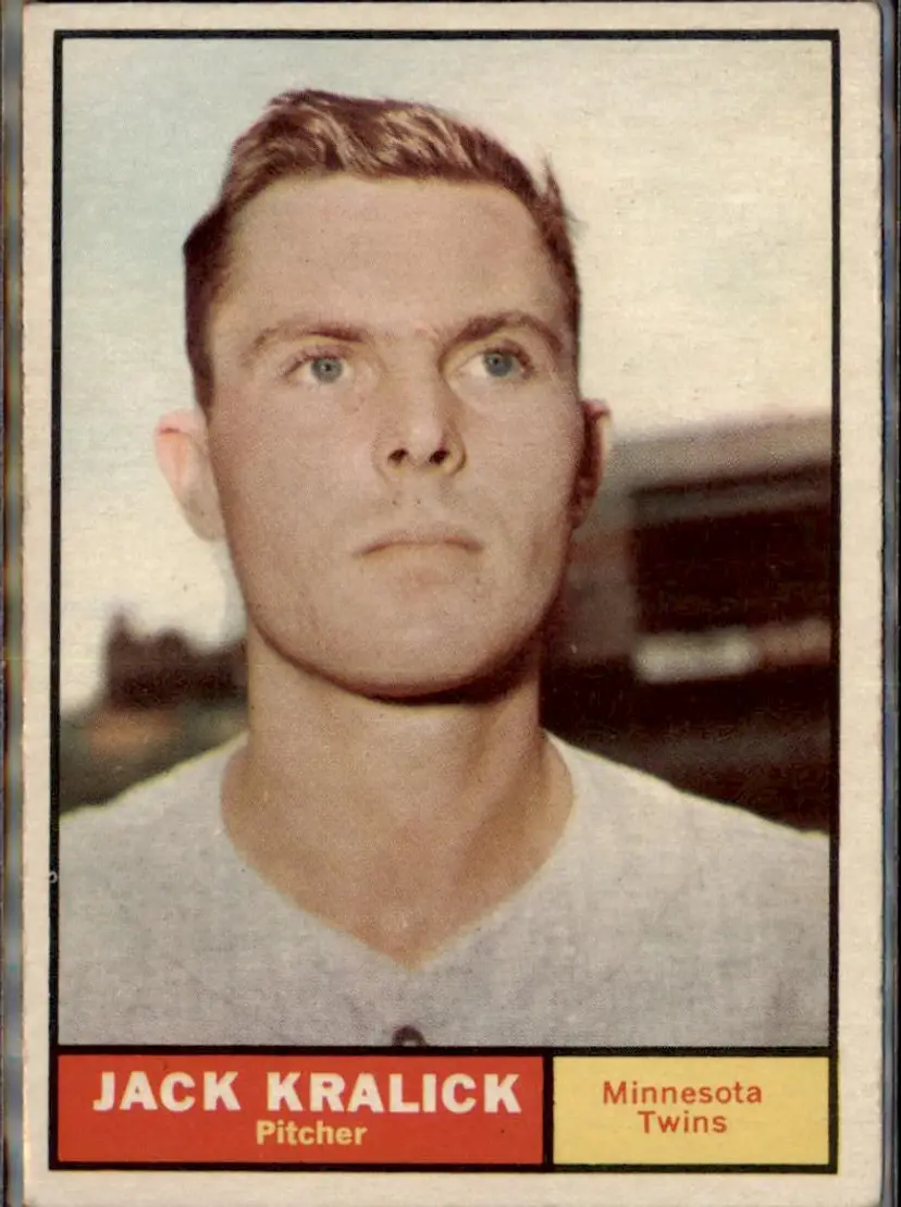 1961 Topps #36 Jack Kralick - ( ) - Minnesota Twins