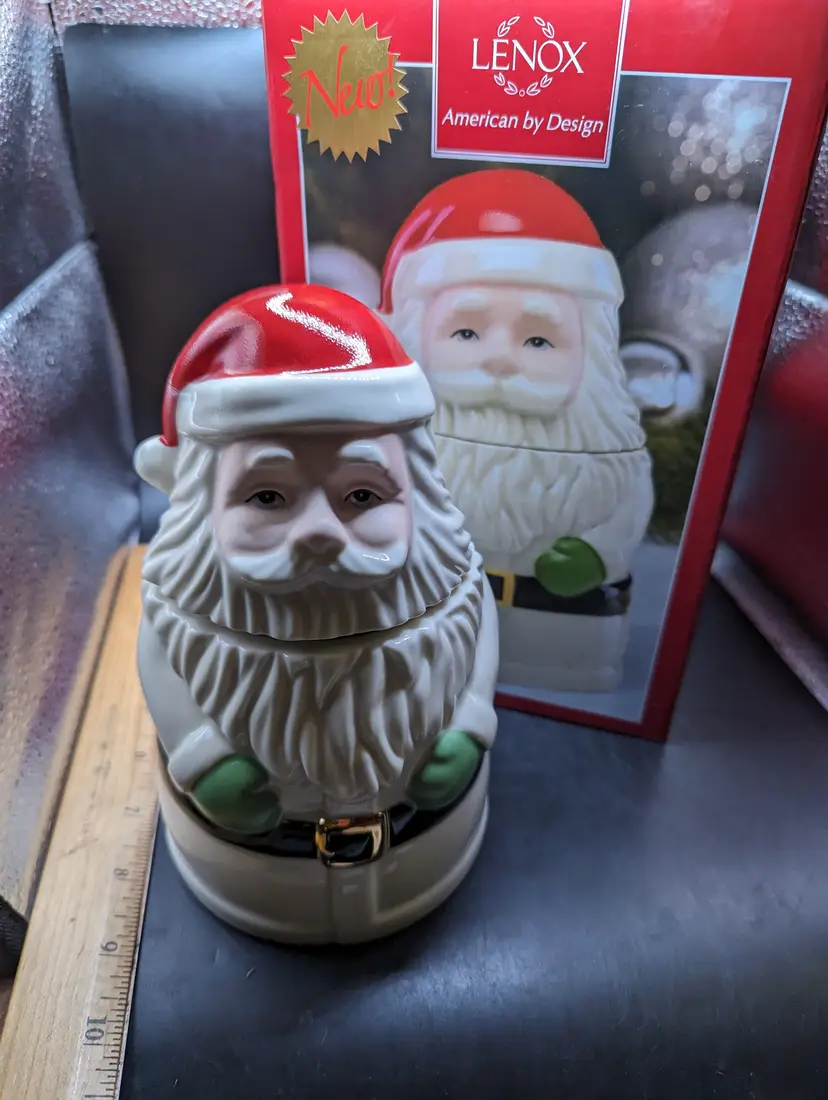 Brand New Lenox America by Design Santa Treat Jar.