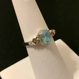 Sterling Blue Zircon Ring