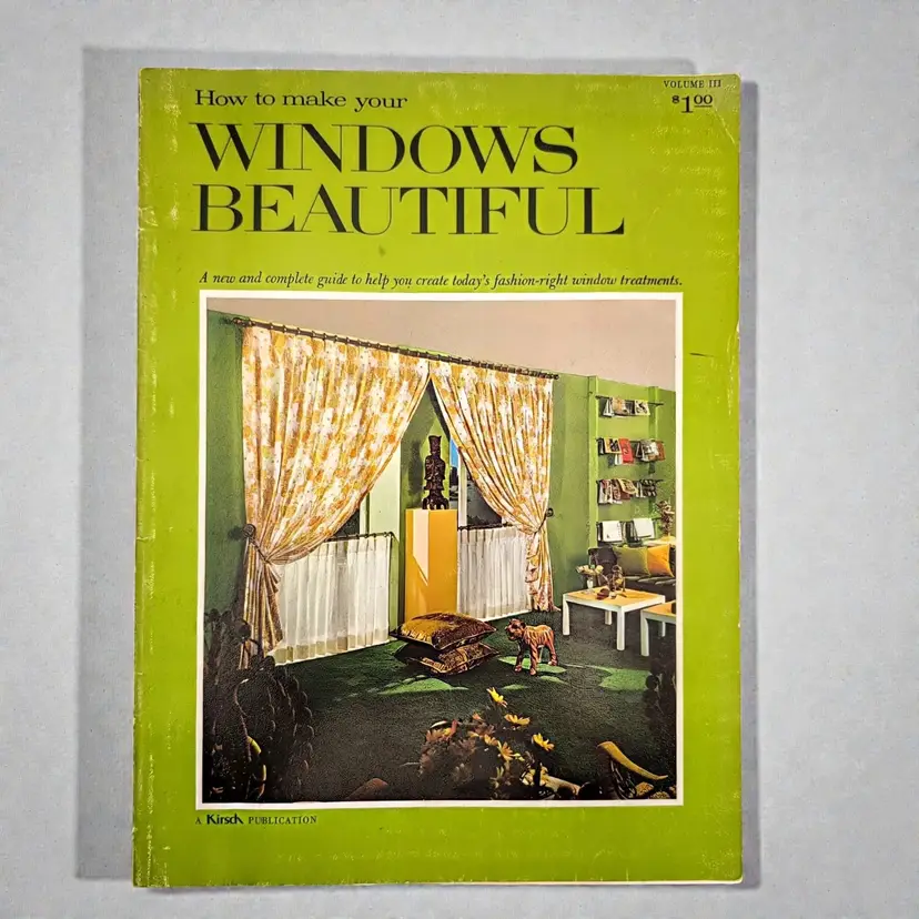1969 How to Make Your WINDOWS BEAUTIFUL v111 Softcover Book MCM Retro by Kirsch
