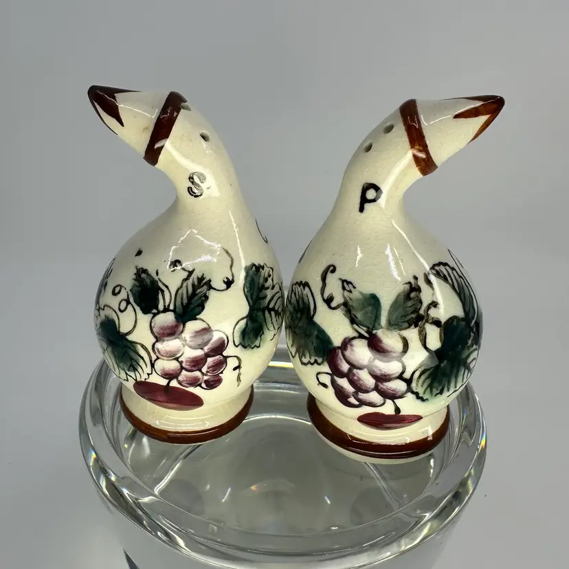 Hand Painted Ceramic Salt & Pepper Shakers