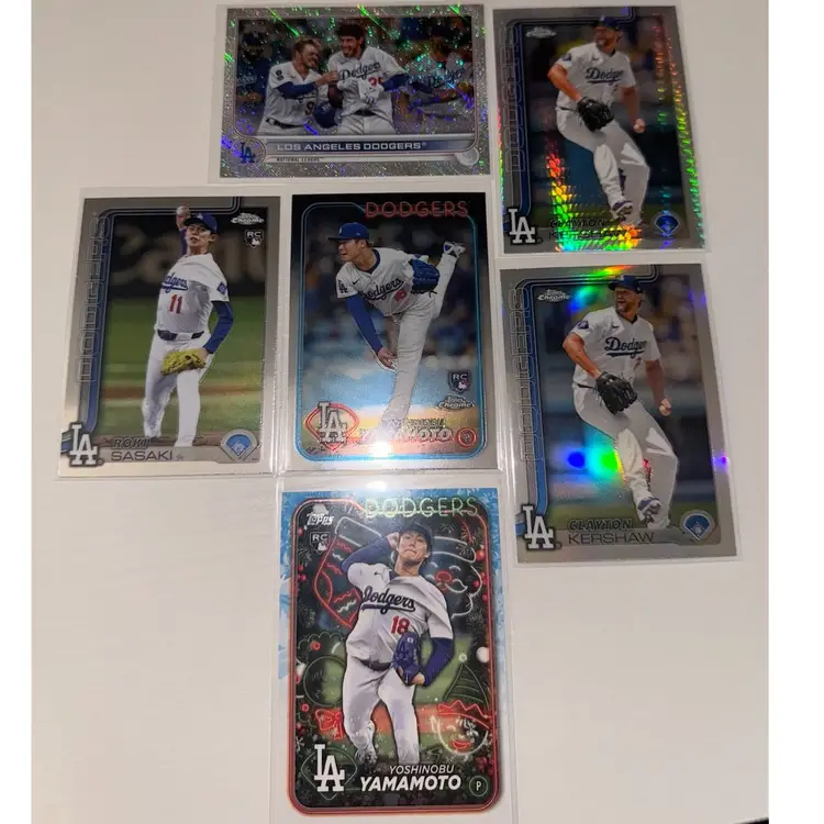 Los Angels Dodgers 6 Card Lot