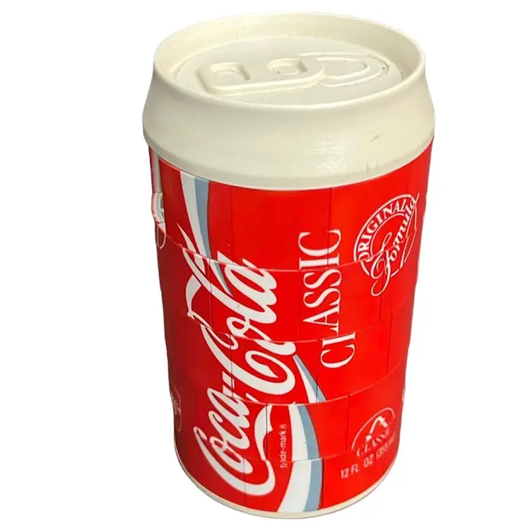 Vintage 90's Coke Classic Fun Turns Rubik's Style Coke Can Puzzle