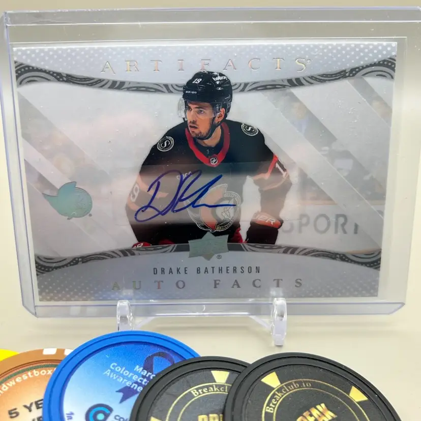 Drake Batherson 2024-25 Artifacts Auto Facts Ottawa Senators