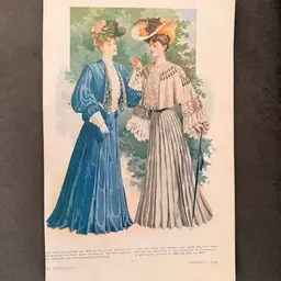 #39 - Delineator Tear-away Fashion Plates, Sold Individually, 1899 To 1906 (As Shown On Live Auction)