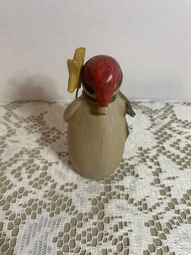 Wooden Snowman With Star