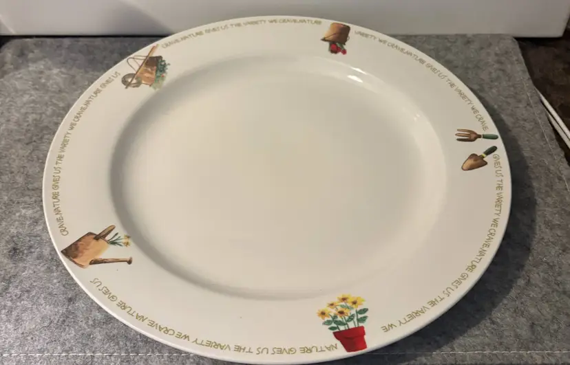 Thomson 12" Platter of "My Garden" Design #2950