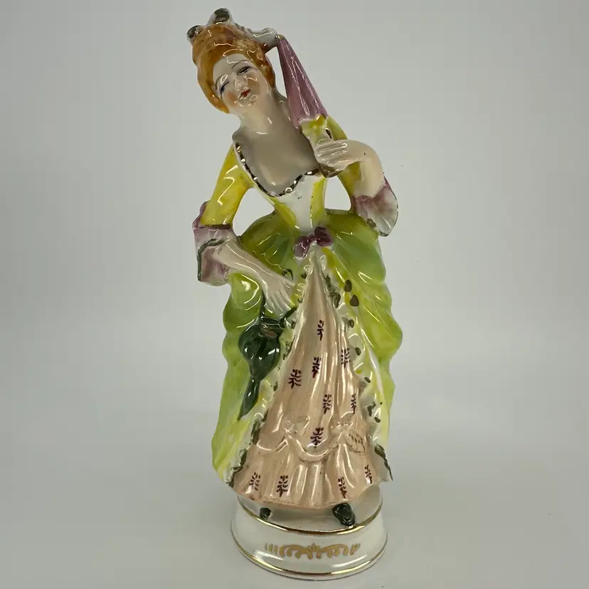 Vintage Moriyama Occupied Japan Victorian Lady Figurine