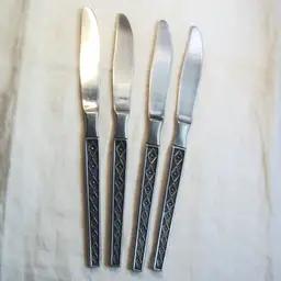 INTERPUR Stainless Set of 4 Dinner Knives Japan